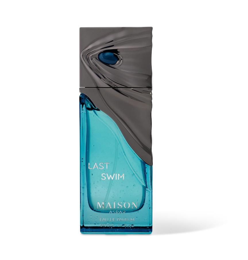 Maison Asrar Perfume Last Swim EDP para Hombres y Mujeres 100 ml Fragancia Unisex con Diseño Acuático