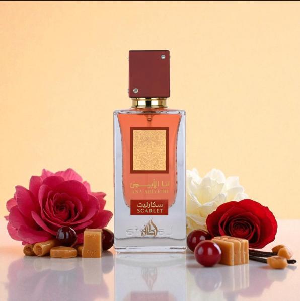 Lattafa Perfume Ana Abiyedh Scarlet EDP para Hombres y Mujeres 60 ml Fragancia Unisex de Alta Calidad