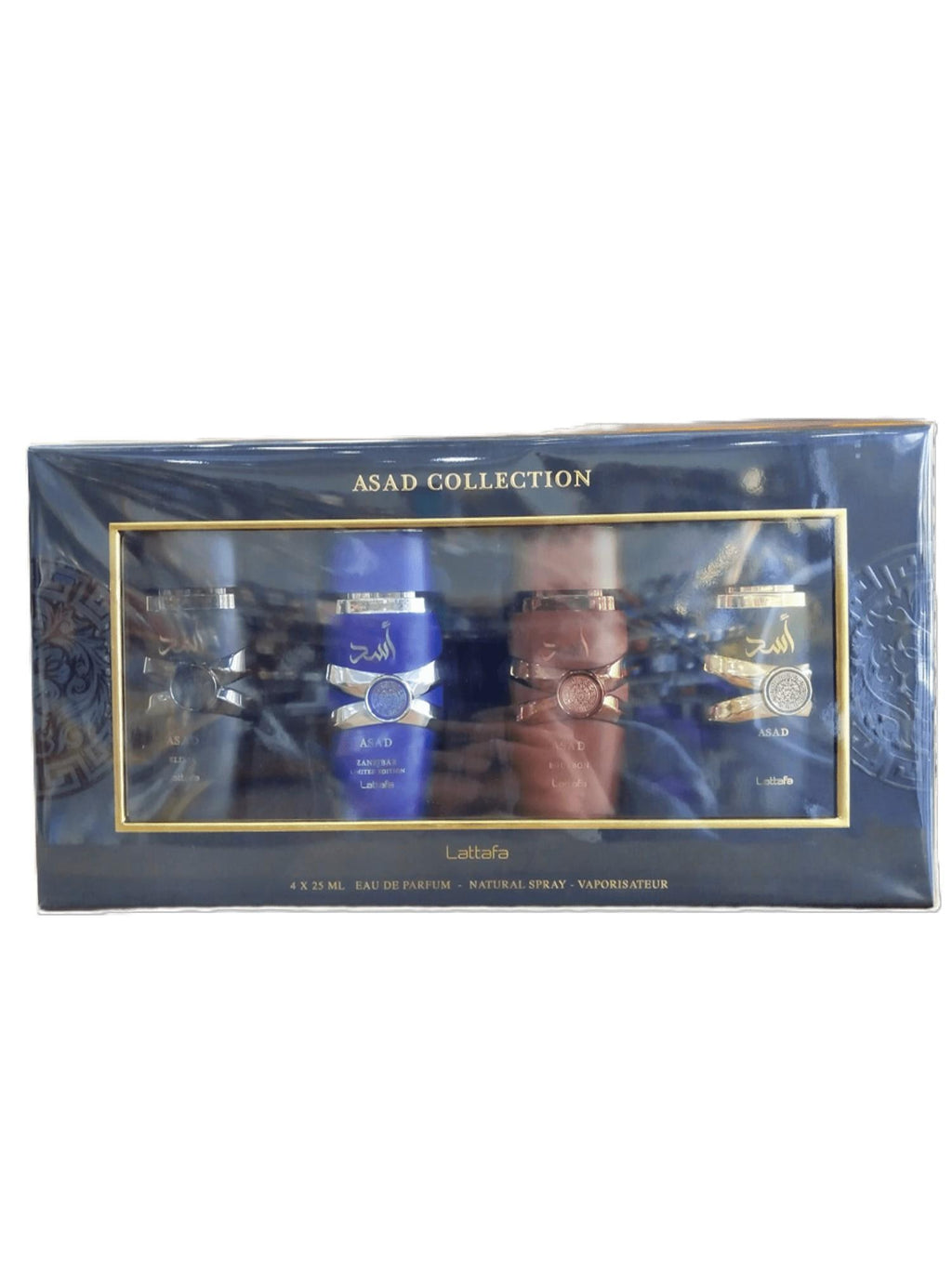 Lattafa Set de Perfumes Asad Collection EDP para Hombres 4x25ml Eau de Parfum Natural Spray