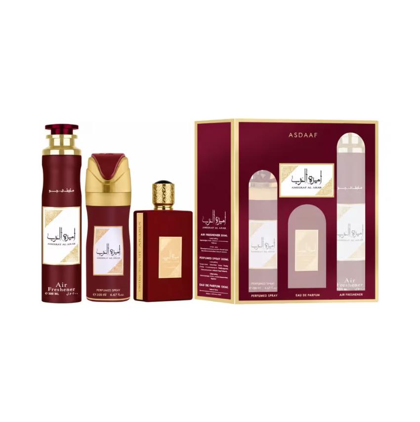 Ameerat Al Arab Set de Regalo Perfume para Mujeres Eau de Parfum 100 ml y Body Spray 200 ml Aroma Exquisito y Duradero