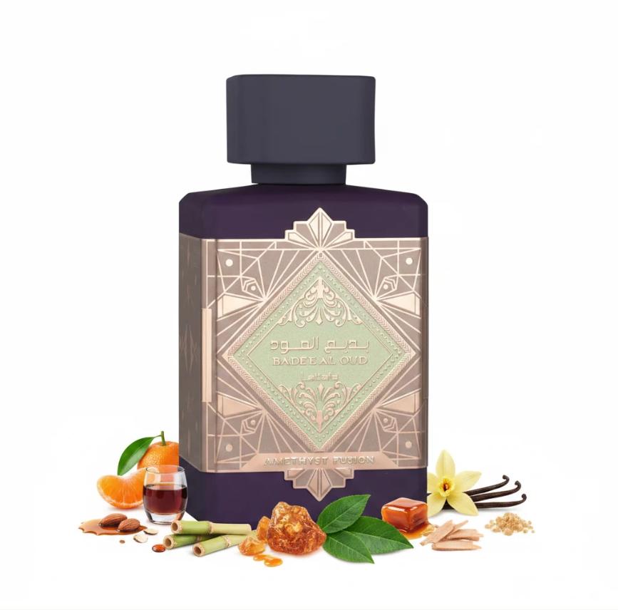 Lattafa Perfume Amethsyt Fusion EDP 100 ml para Hombres y Mujeres Fragancia Unisex de Calidad Superior