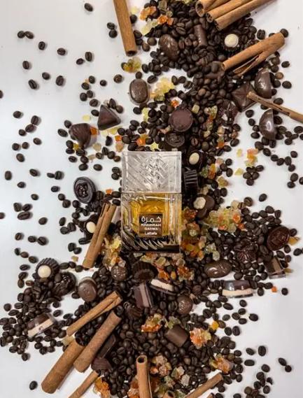 Khamrah Qahwa de Lattafa Perfumes 100ml - Fragancia Unisex con Notas de Canela, Vainilla y Café - Eau de Parfum