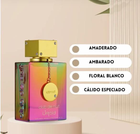 Perfume Club de nuit Untold EDP para hombres y mujeres de 105 ml de Armaf