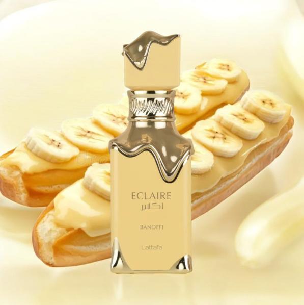 Lattafa Perfume Eclaire Banoffi EDP para Hombres y Mujeres 100 ml Fragancia Unisex de Alta Calidad