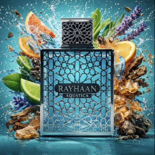 Rayhaan Perfume Rayhaan Aquatica EDP para Hombres 100 ml Fragancia Fresca y Atractiva