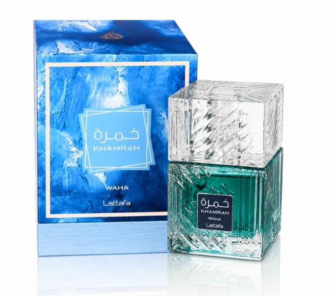 Lattafa Perfume Khamrah Waha EDP para Hombres y Mujeres 100 ml Fragancia Unisex de Alta Calidad