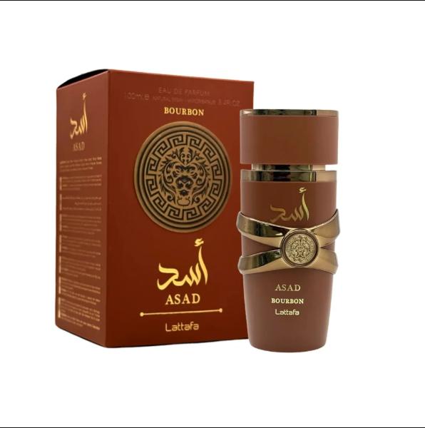 Lattafa Perfume Asad Bourbon EDP para Hombres 100 ml Fragancia Masculina de Alta Calidad