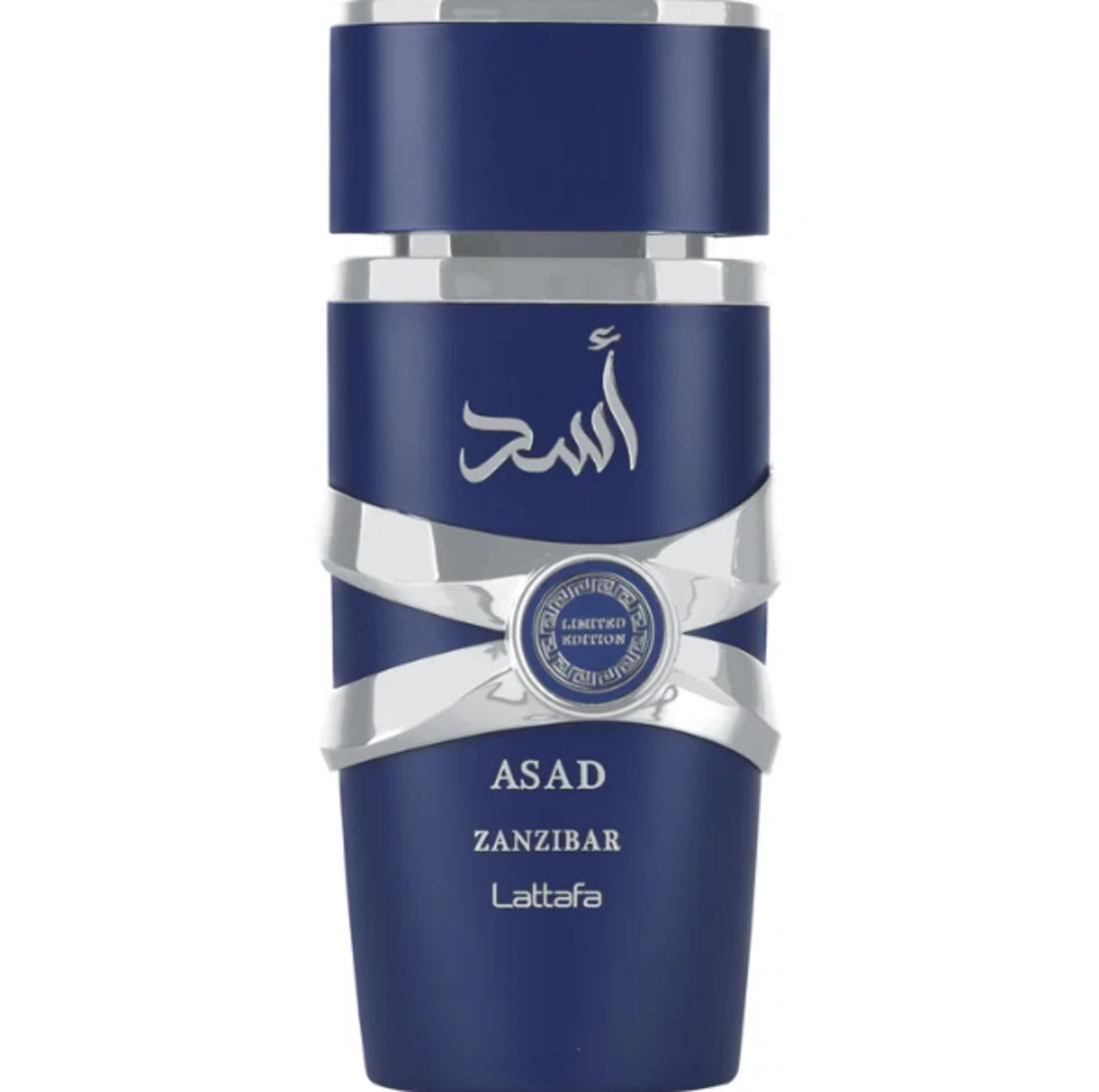 Lattafa Perfume Asad Zanzibar Limited Edition EDP para Hombres 100 ml Fragancia Masculina de Alta Calidad