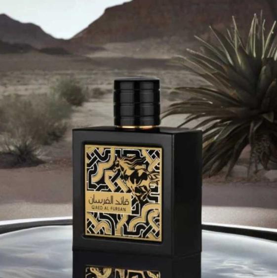 Lattafa QAED AL FURSAN Eau de Parfum 90 ML para Hombre Perfume Exclusivo con Diseño Árabe y Aroma Distintivo