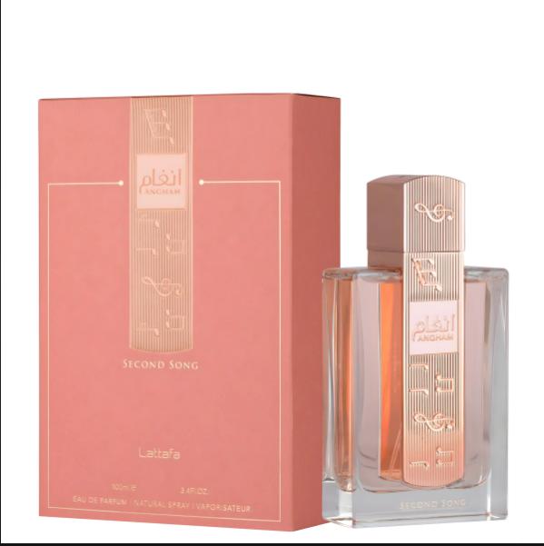 Lattafa Perfume Angham Second Song EDP para Mujeres 100 ml Fragancia Elegante y Duradera