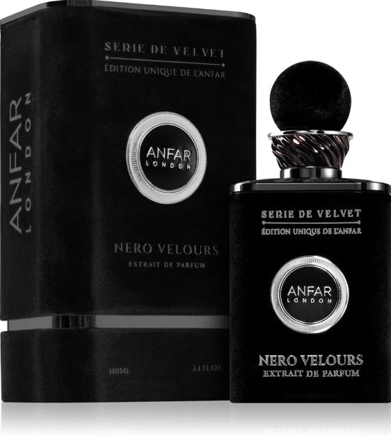 Anfar Perfume Nero Velours ExDP para Hombres 100 ml Serie de Velvet Edición Única de Anfar London