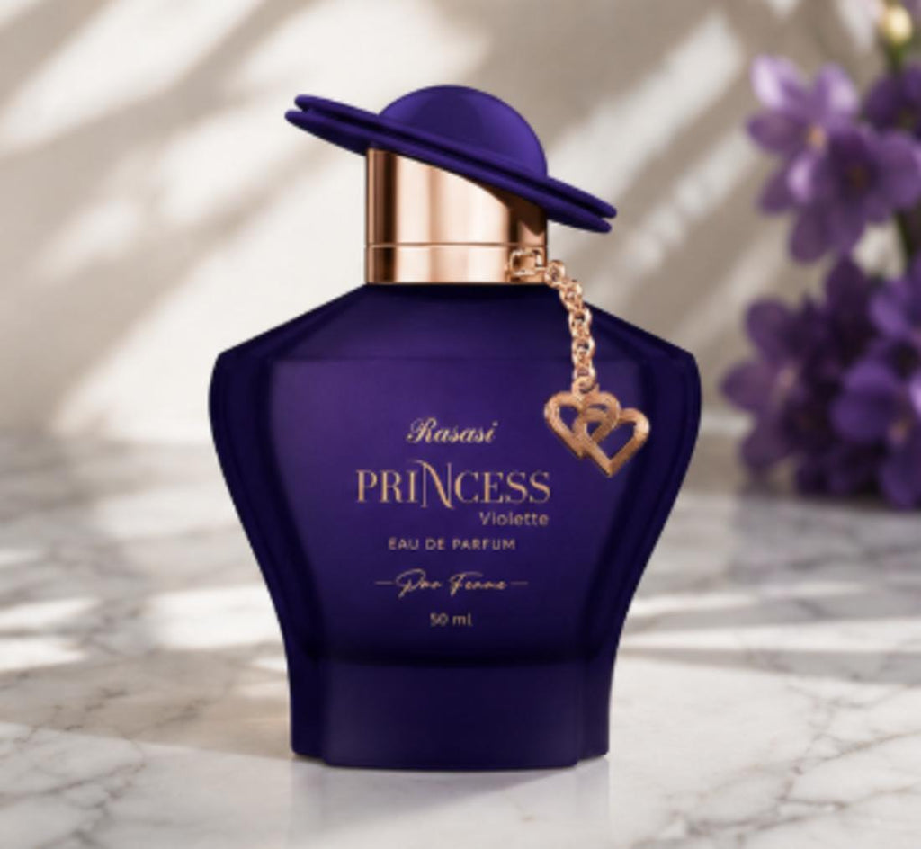 Rasasi Perfume Princess Violette EDP para Mujeres 50 ml Fragancia Elegante y Sofisticada