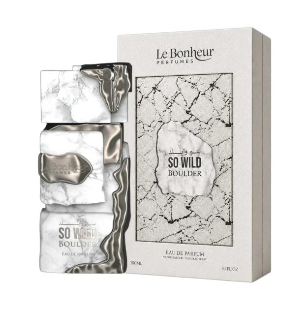Le BonHeur Perfume So Wild Boulder EDP para Hombres 100 ml Fragancia Masculina de Alta Calidad