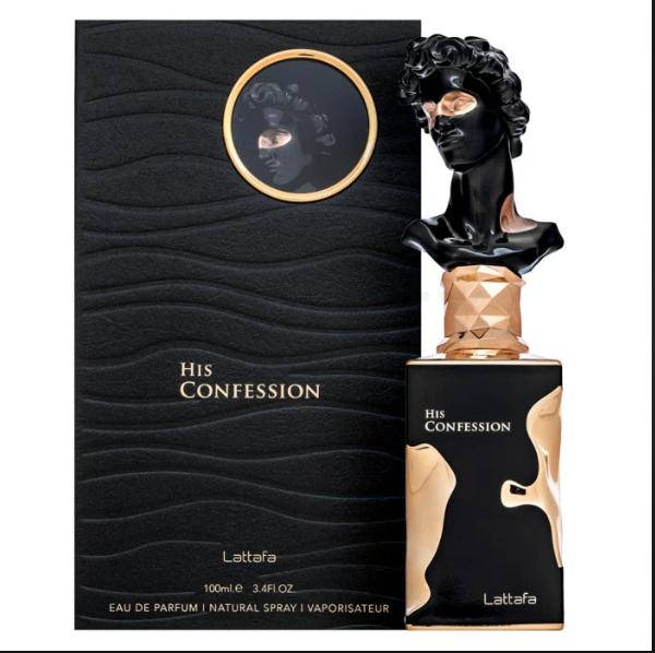 Lattafa Perfume His Confession EDP para Hombres 100 ml Fragancia Masculina de Alta Calidad