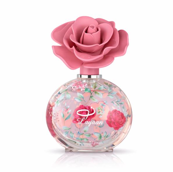 Lattafa Perfume Layaan EDP para Mujeres 75 ml Fragancia Floral con Diseño de Rosa Elegante