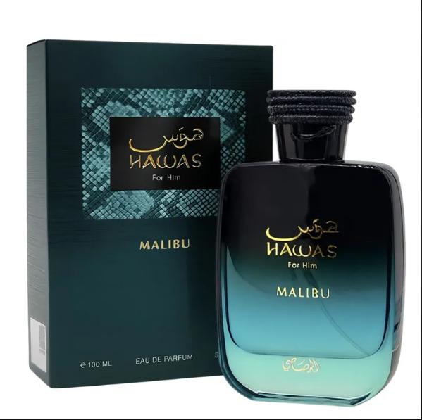 Rasasi Perfume Hawas for Him Malibu EDP para hombres de 100 ml Fragancia Masculina de Alta Calidad