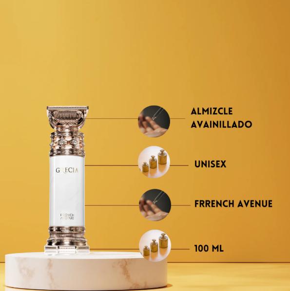 French Avenue Perfume Grecia EDP para Mujeres 100 ml Fragancia Elegante y Refinada