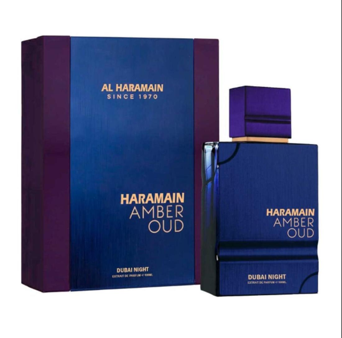 Perfume Amber Oud Dubai Night Extrait de Parfum para hombres de 100 ml de Al Haramain