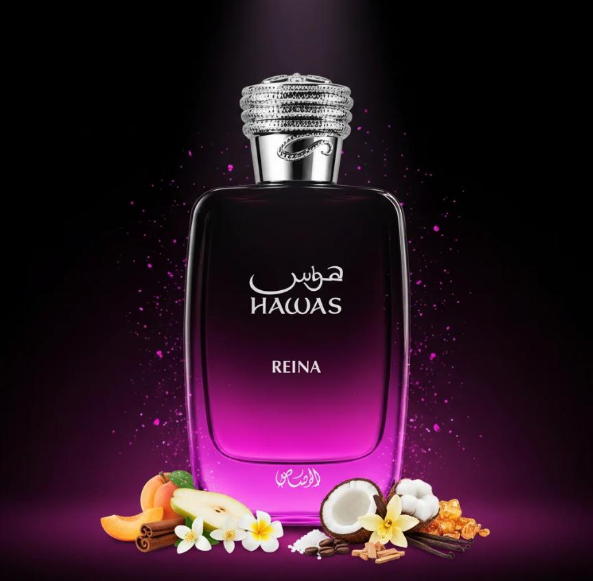 Rasasi Perfume Hawas Reina EDP para Mujeres 100 ml Fragancia Elegante y Atractiva