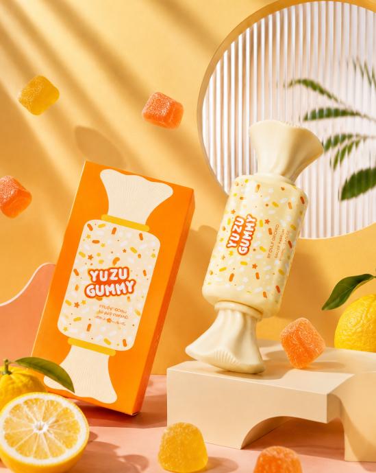 Gulf Orchid Perfume Yuzu Gummy EDP para Hombres y Mujeres 100 ml Fragancia Fresca y Atractiva