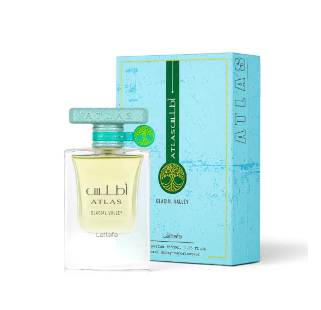 Lattafa Atlas Glacial Valley EDP 55 ml para Hombres y Mujeres Fragancia Unisex de Calidad Superior