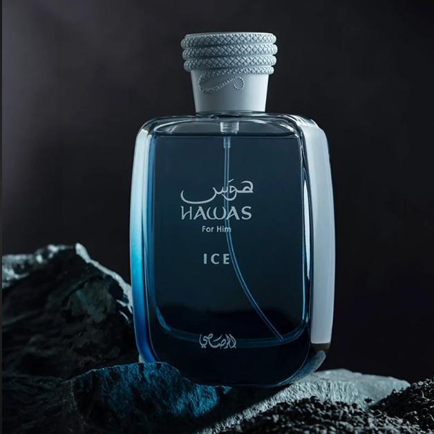 Rasasi Perfume Hawas Ice EDP para Hombres 100 ml Fragancia Fresca y Atractiva para Hombres