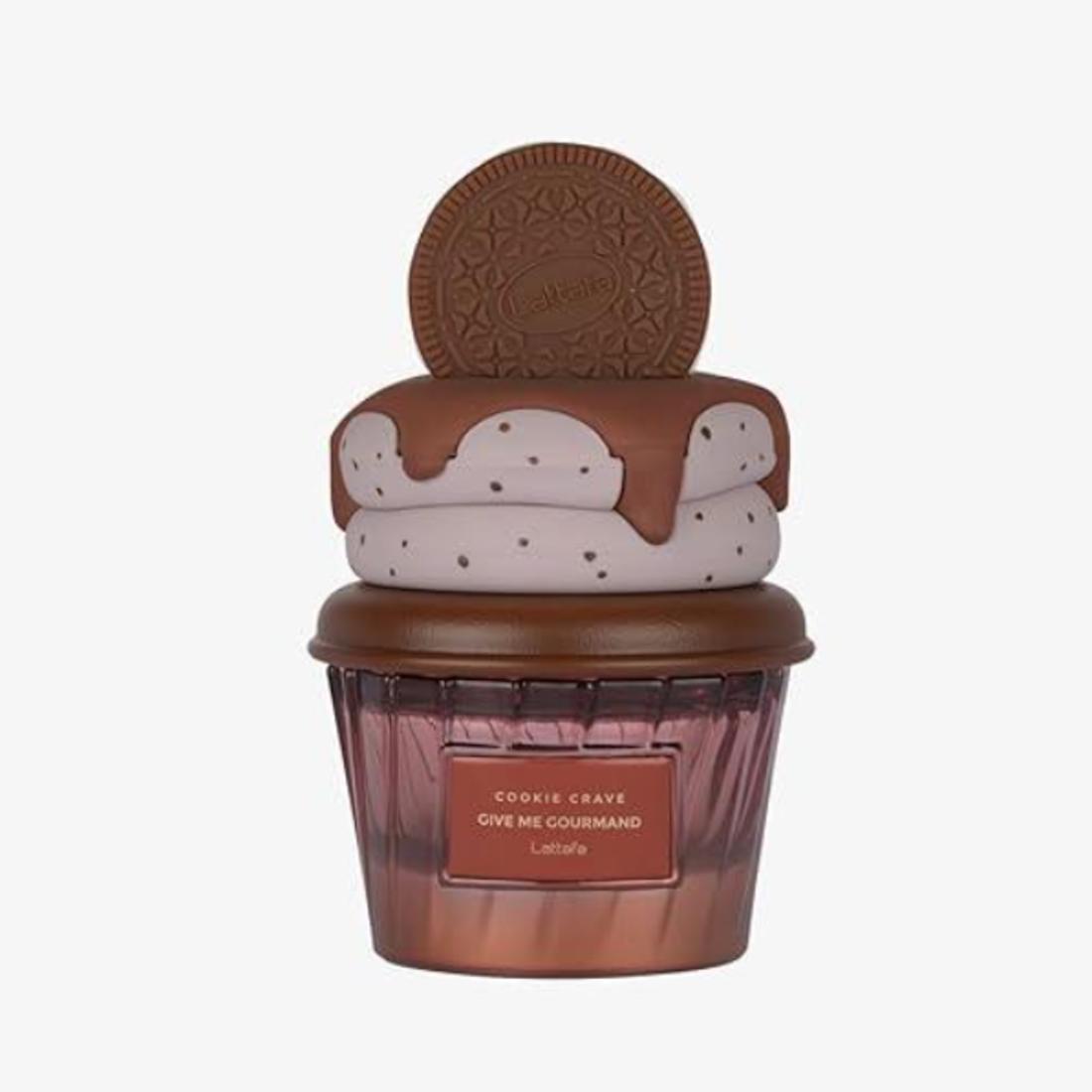Lattafa Perfume Cookie Crave EDP para Hombres y Mujeres 75 ml Fragancia Unisex con Diseño de Galleta y Helado