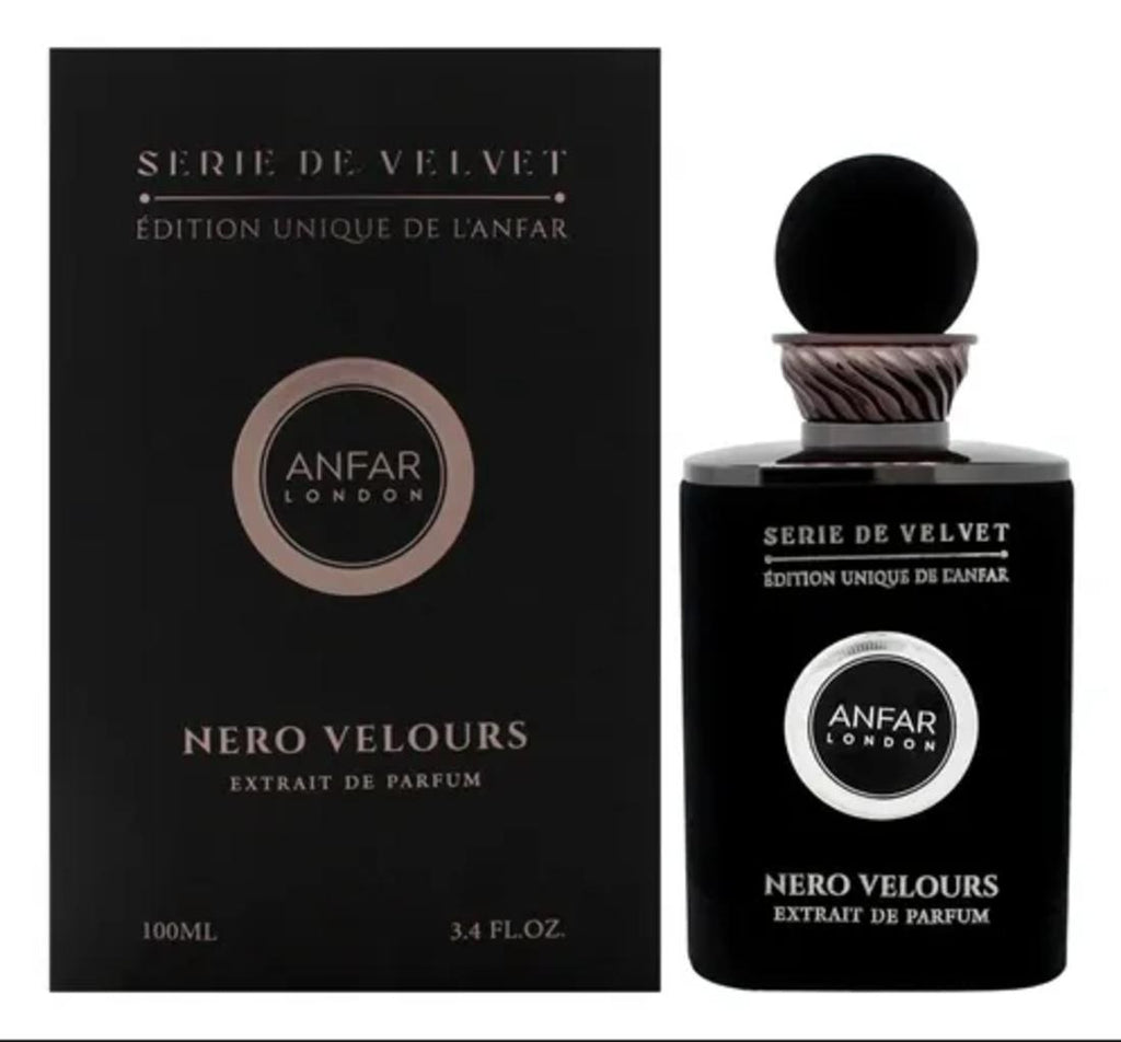 Anfar Perfume Nero Velours ExDP para Hombres 100 ml Serie de Velvet Edición Única de Anfar London