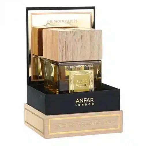 Anfar Perfume Retro Wood ExDP para Hombres y Mujeres 100 ml Serie The Wood Aroma Clásico y Duradero