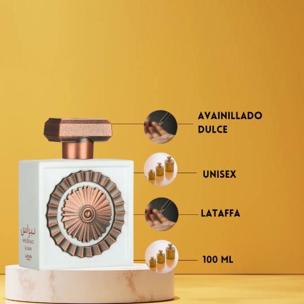 Lattafa Perfume Nebras Elixir EDP para Hombres y Mujeres 100 ml Fragancia Unisex de Alta Calidad