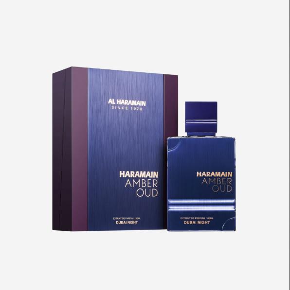 Perfume Amber Oud Dubai Night Extrait de Parfum para hombres de 100 ml de Al Haramain