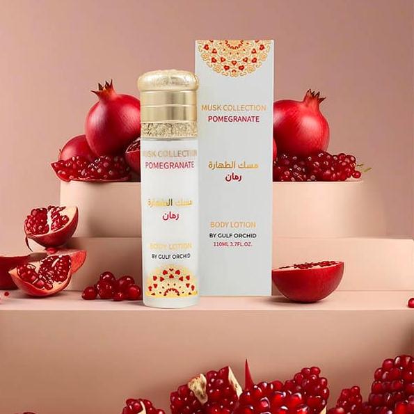 Gulf Orchid Loción Corporal Musk Collection Pomegranate 110 ml Aroma Fresco y Suave para la Piel