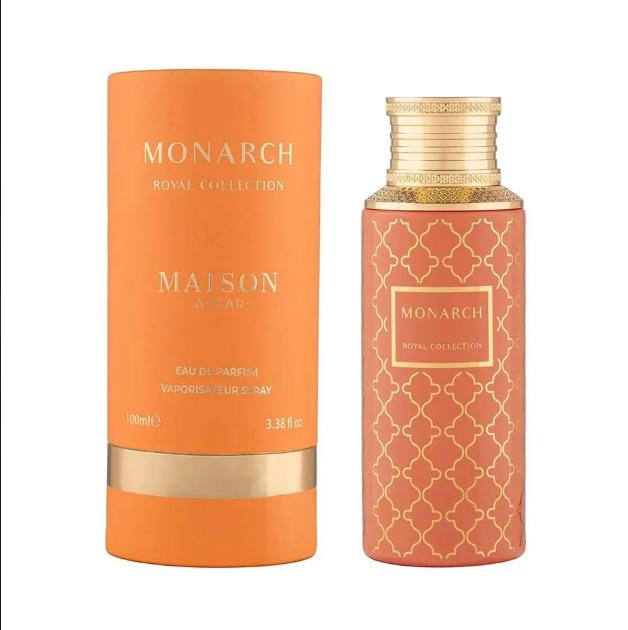 Maison Asrar Perfume Monarch Royal Collection EDP 100 ml para Hombres y Mujeres Fragancia Unisex de Alta Calidad