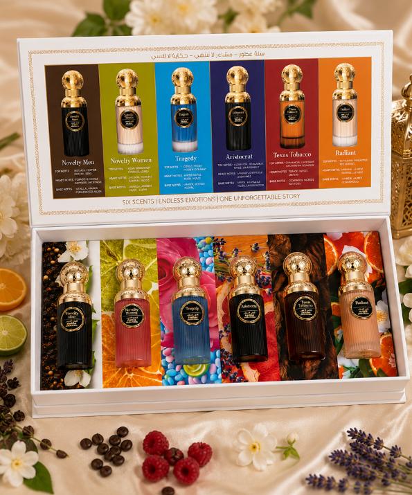 Almas Perfumes Estuche Scented Stories 6 Perfumes para Hombres y Mujeres 30 ml Eau de Parfum Natural Spray